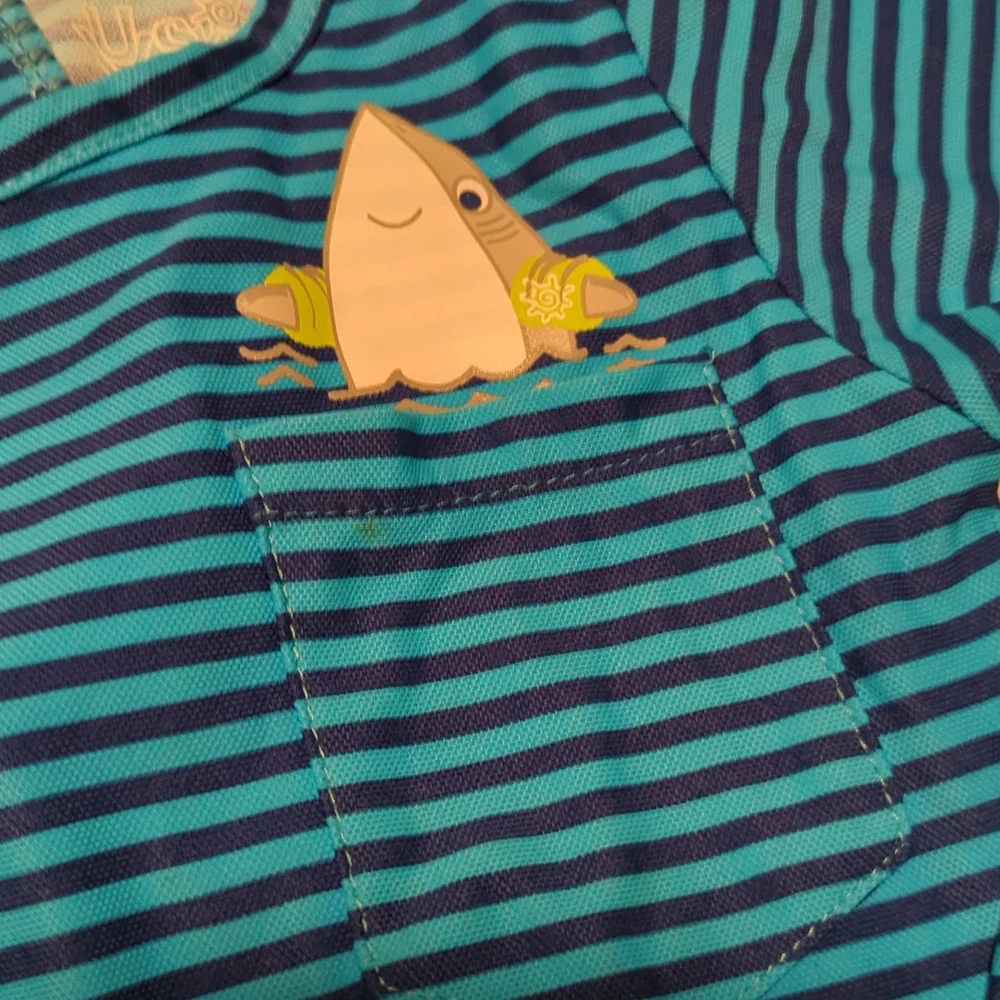 UV Skinz (cancer foundation) Rashguard Swimsuit and Swim Trunks 2-3T worn once - Picture 3 of 7